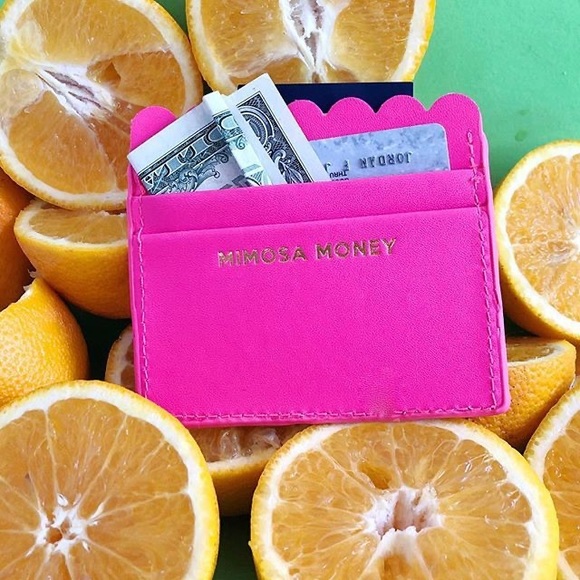 Packed Party Mimosa Money Scalloped Card Holder - Picture 4 of 10